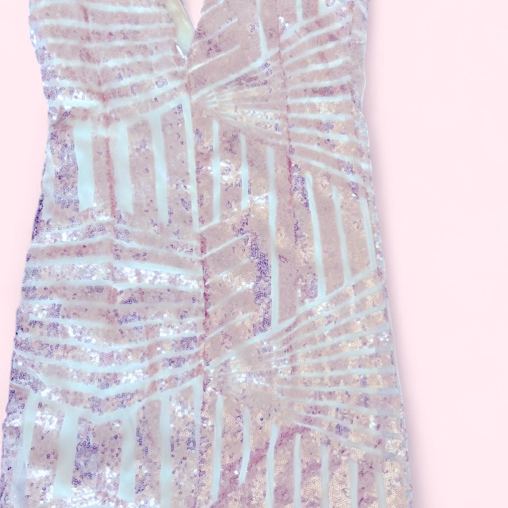 Sequin Beige Skirt - Picture 2 of 3